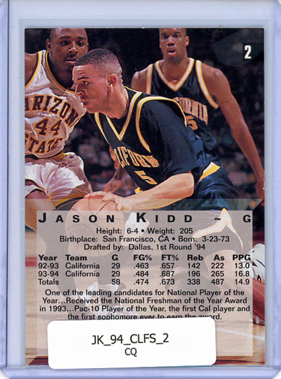 Jason Kidd 1994 Classic Four Sport #2 (CQ)