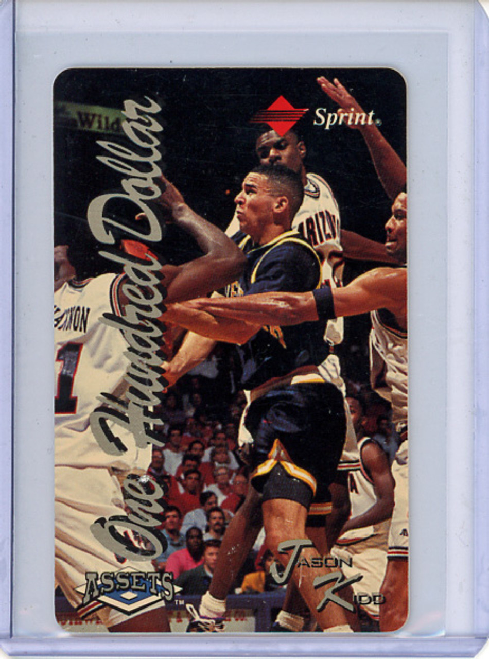 Jason Kidd 1994-95 Classic Assets, Phone Cards $100 #3 (CQ)