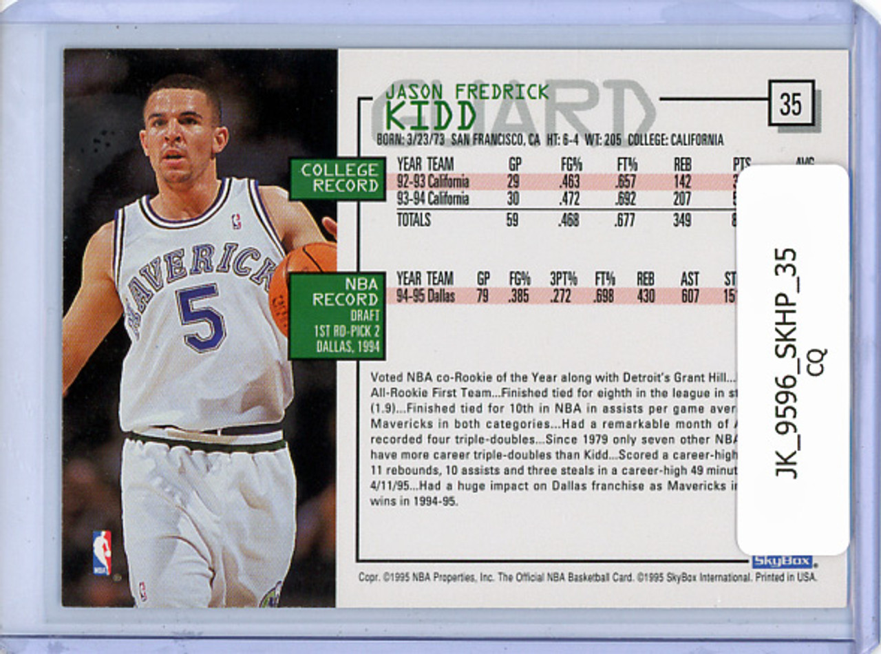 Jason Kidd 1995-96 Hoops #35 (CQ)