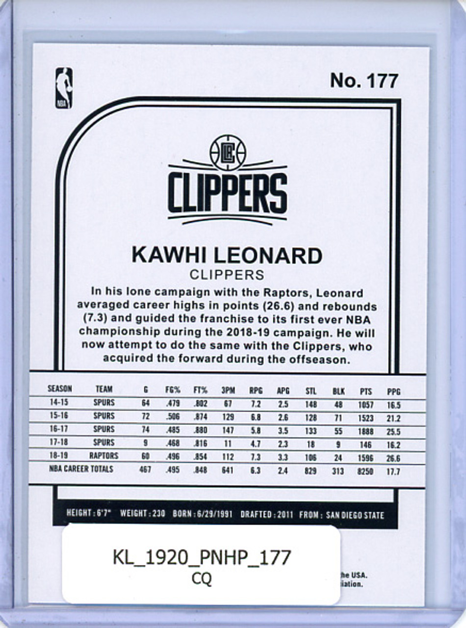 Kawhi Leonard 2019-20 Hoops #177 (CQ)
