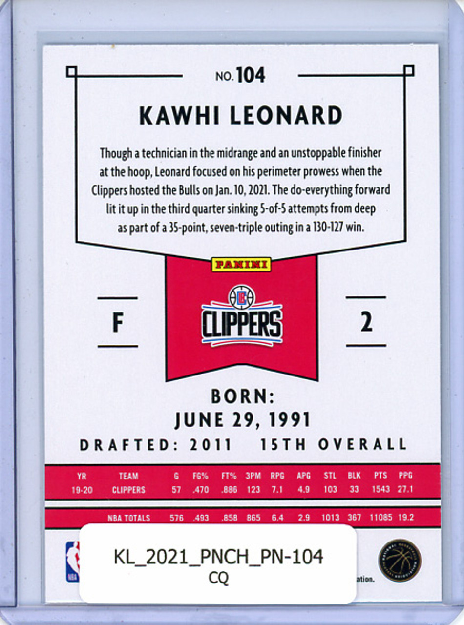 Kawhi Leonard 2020-21 Chronicles, Panini #104 (CQ)