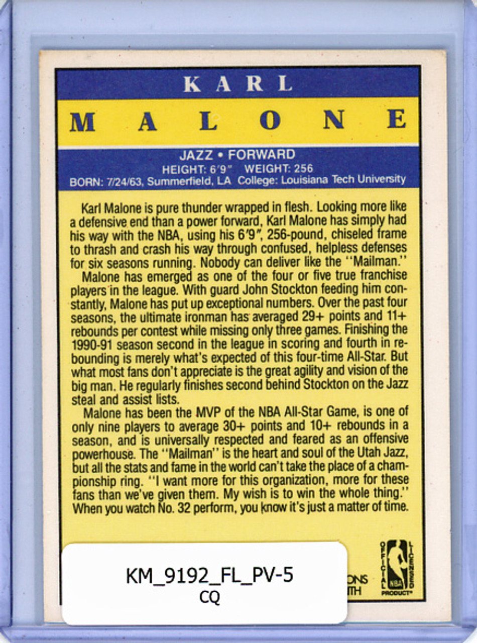 Karl Malone 1991-92 Fleer, Pro-Visions #5 (CQ)