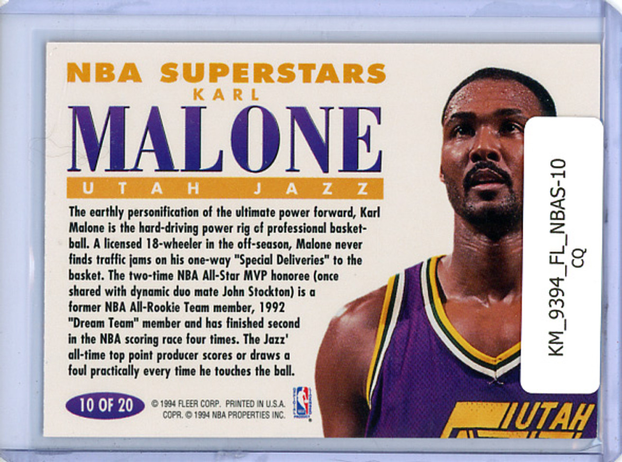 Karl Malone 1993-94 Fleer, NBA Superstars #10 (CQ)
