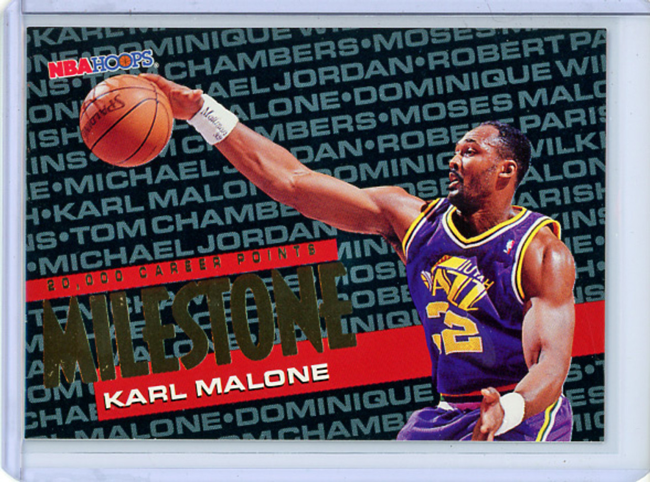 Karl Malone 1995-96 Hoops #212 20,000 Points Milestone (CQ)