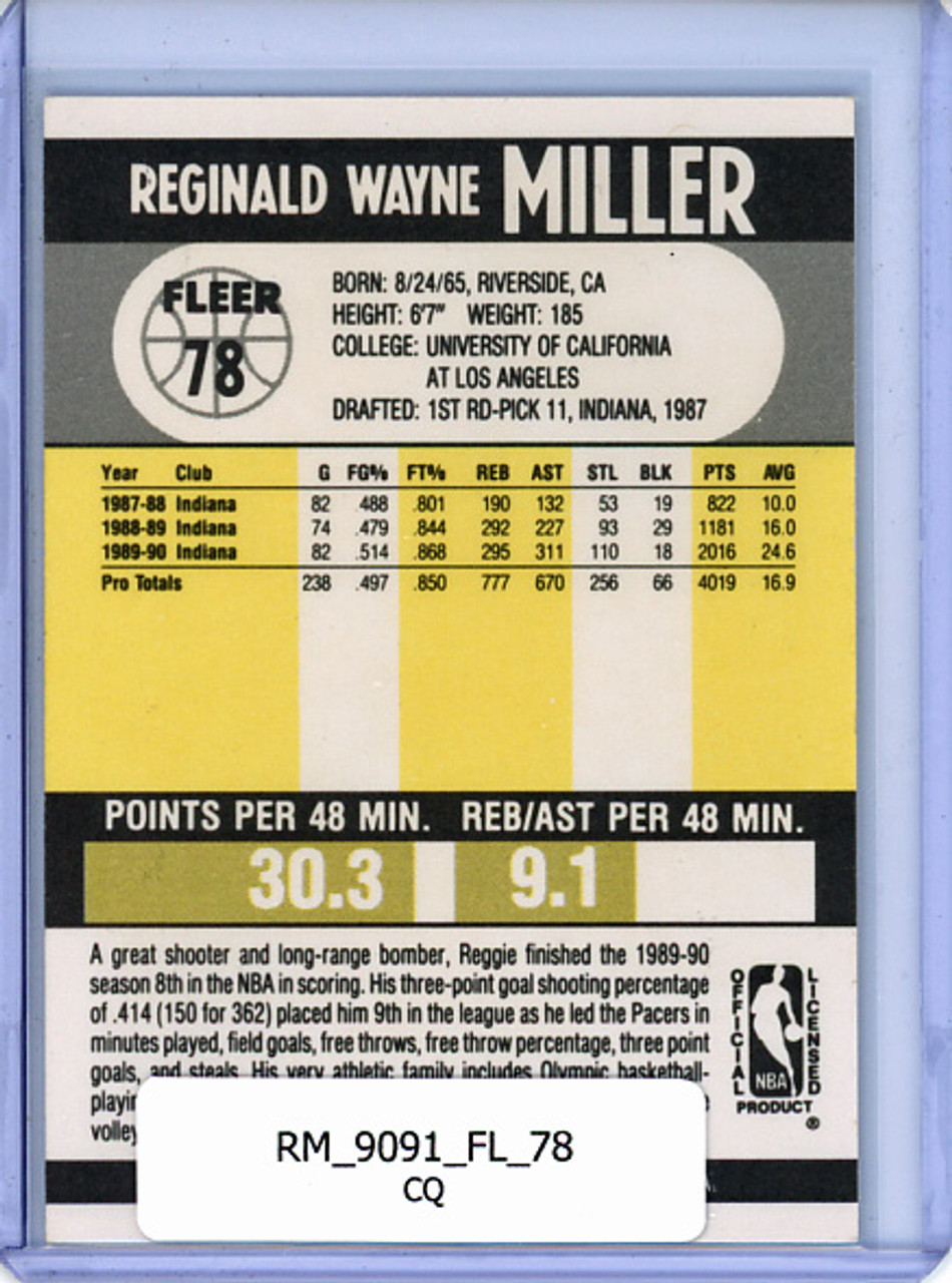 Reggie Miller 1990-91 Fleer #78 (CQ)