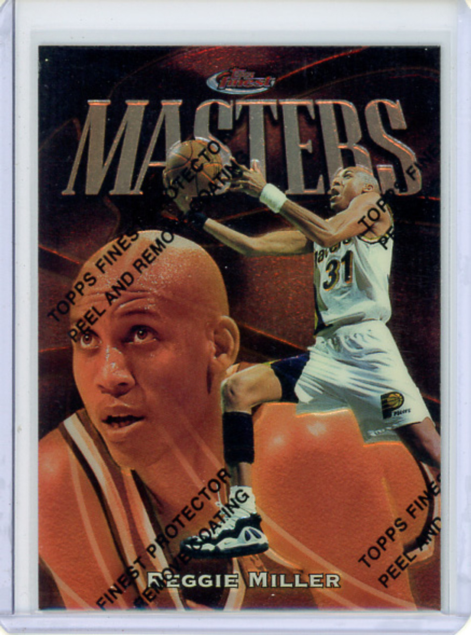Reggie Miller 1997-98 Finest #49 Masters with Coating (CQ)