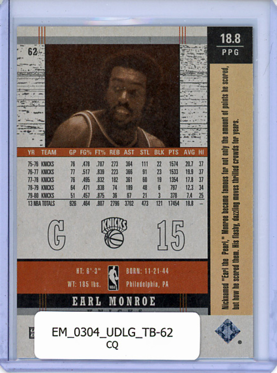 Earl Monroe 2003-04 Legends, Throwback #62 (CQ)