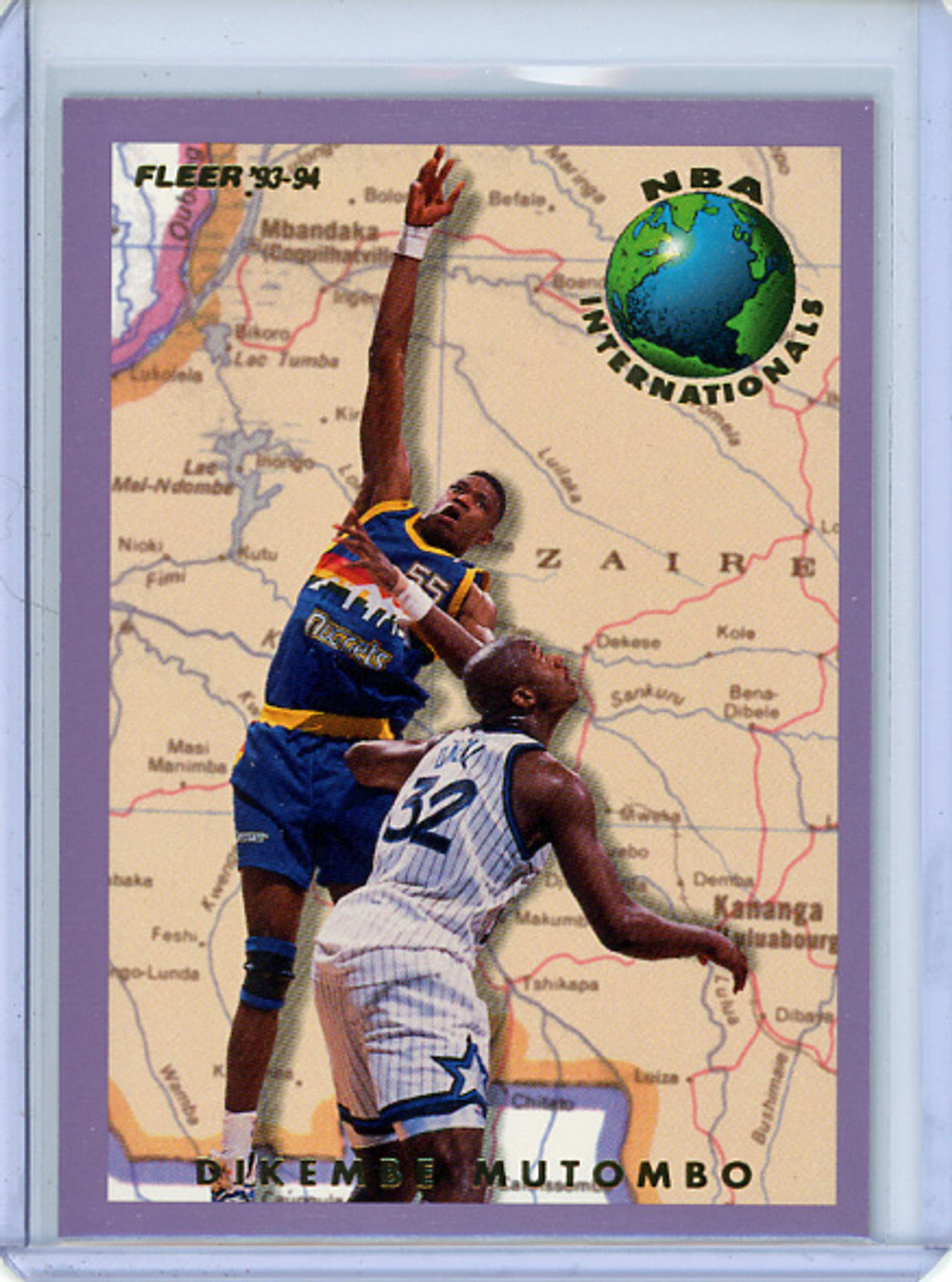 Dikembe Mutombo 1993-94 Fleer, Internationals #7 (CQ)