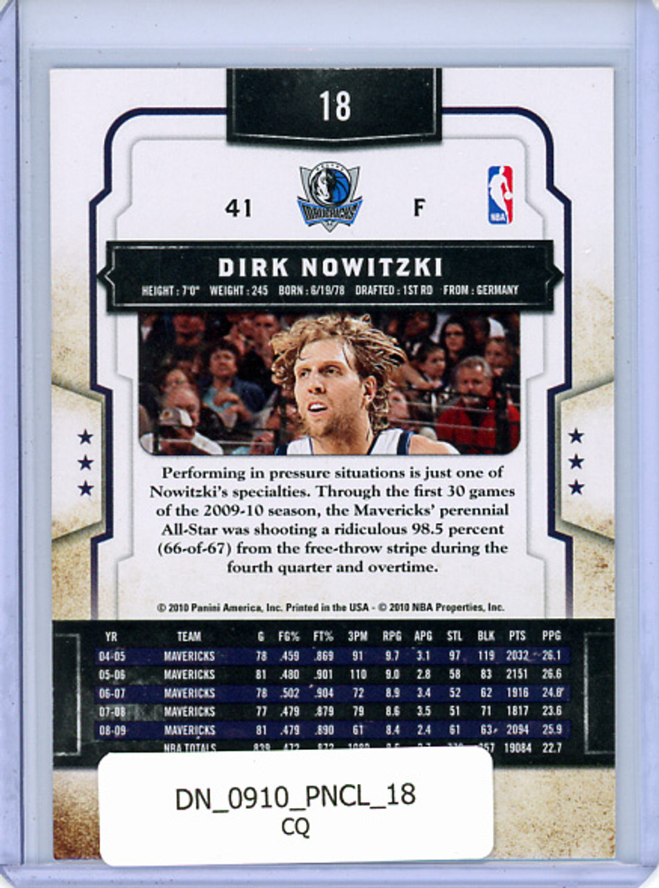 Dirk Nowitzki 2009-10 Classics #18 (CQ)