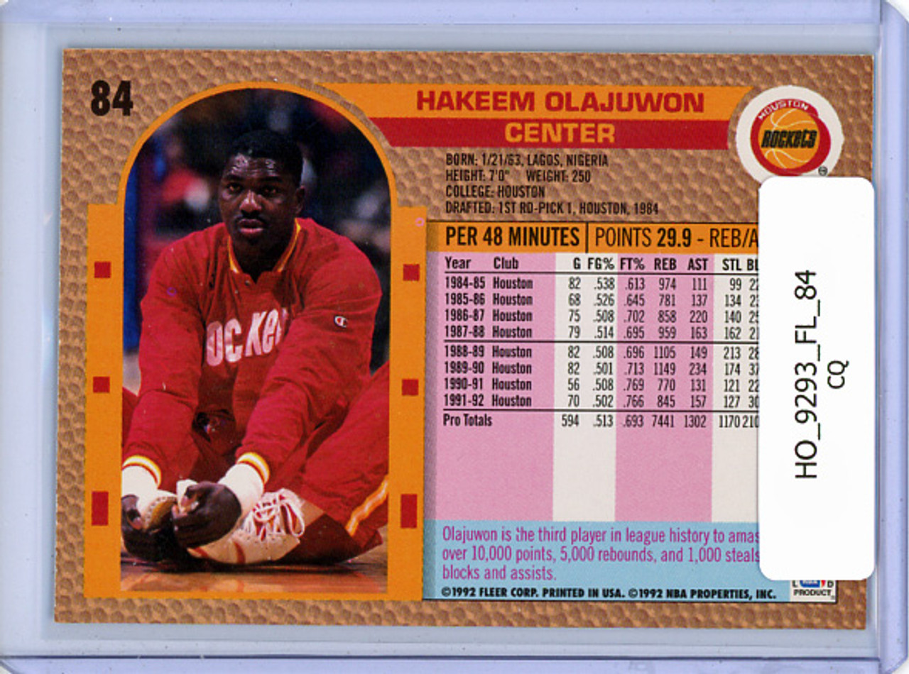 Hakeem Olajuwon 1992-93 Fleer #84 (CQ)