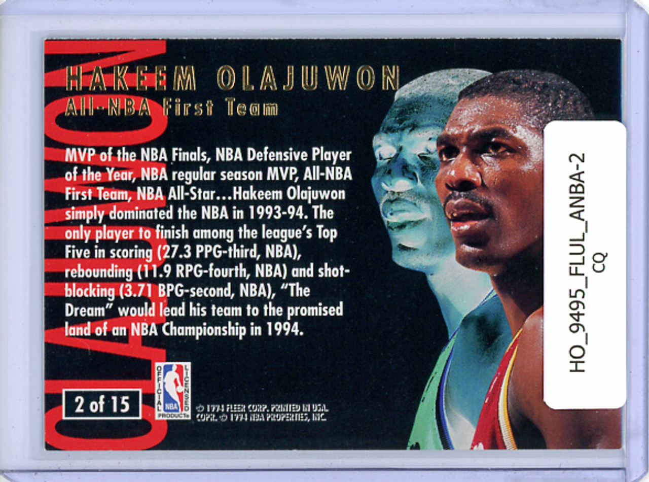 Hakeem Olajuwon 1994-95 Ultra, All-NBA #2 (CQ)