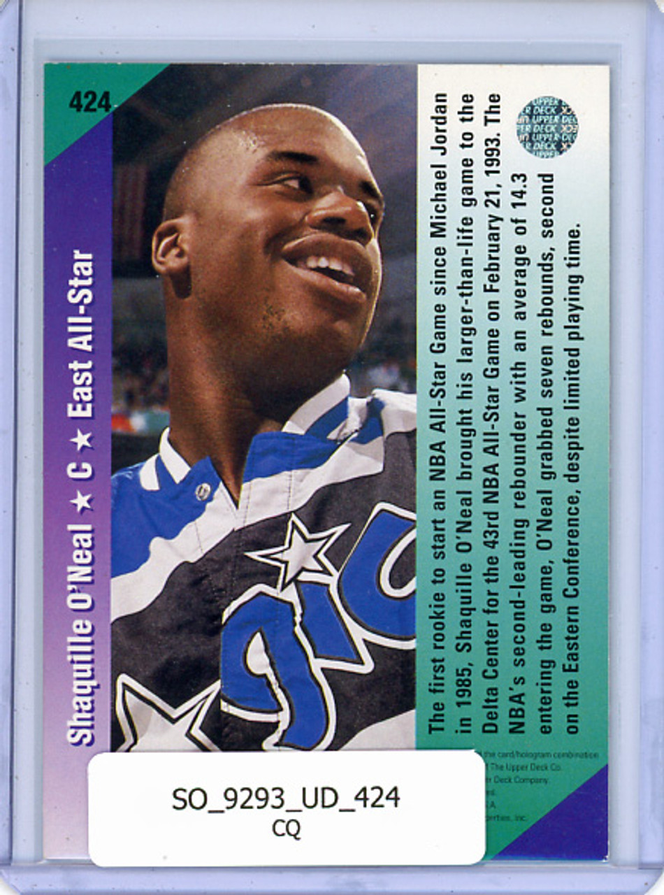 Shaquille O'Neal 1992-93 Upper Deck #424 All-Star (CQ)