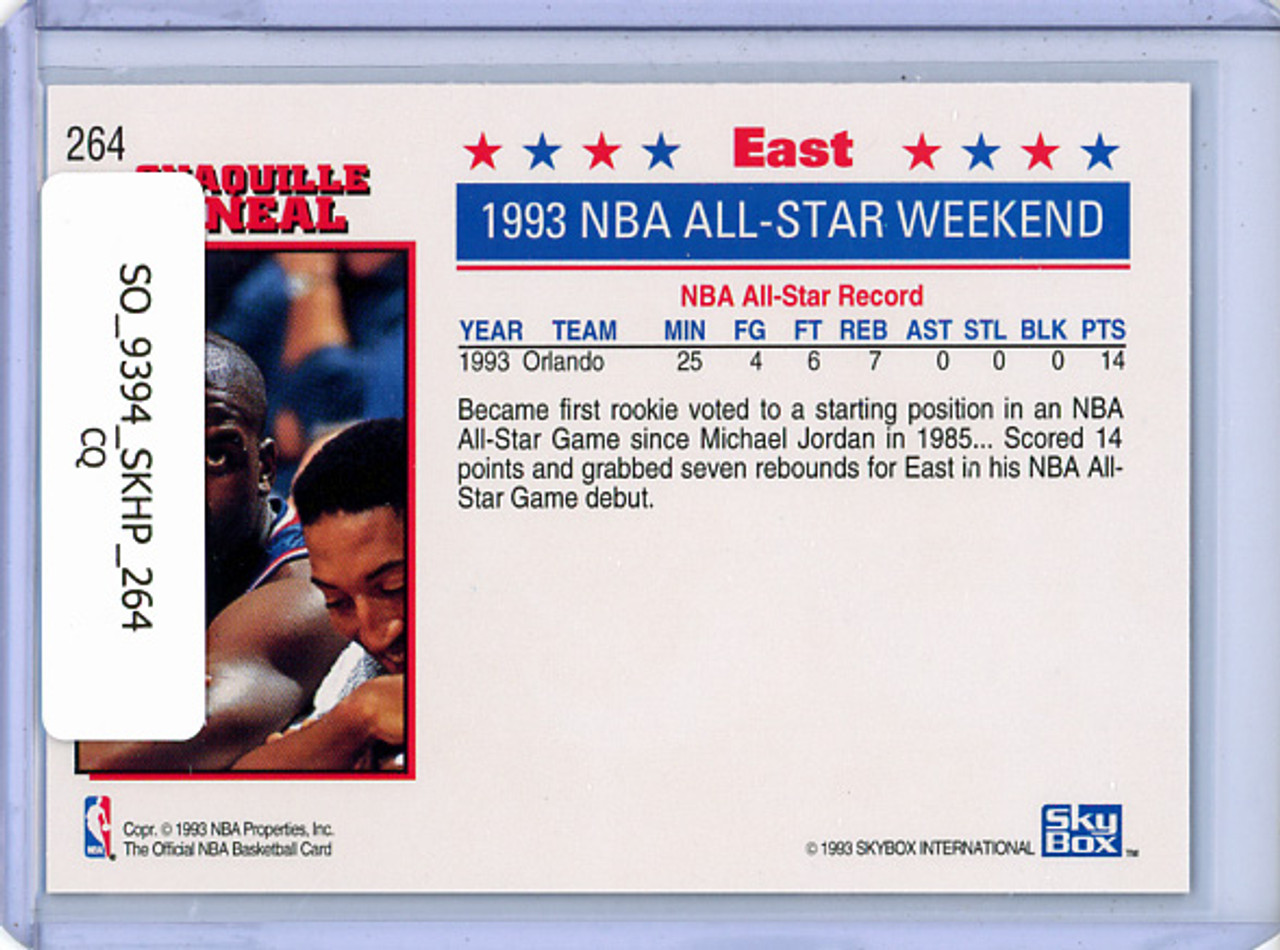 Shaquille O'Neal 1993-94 Hoops #264 All-Star (CQ)