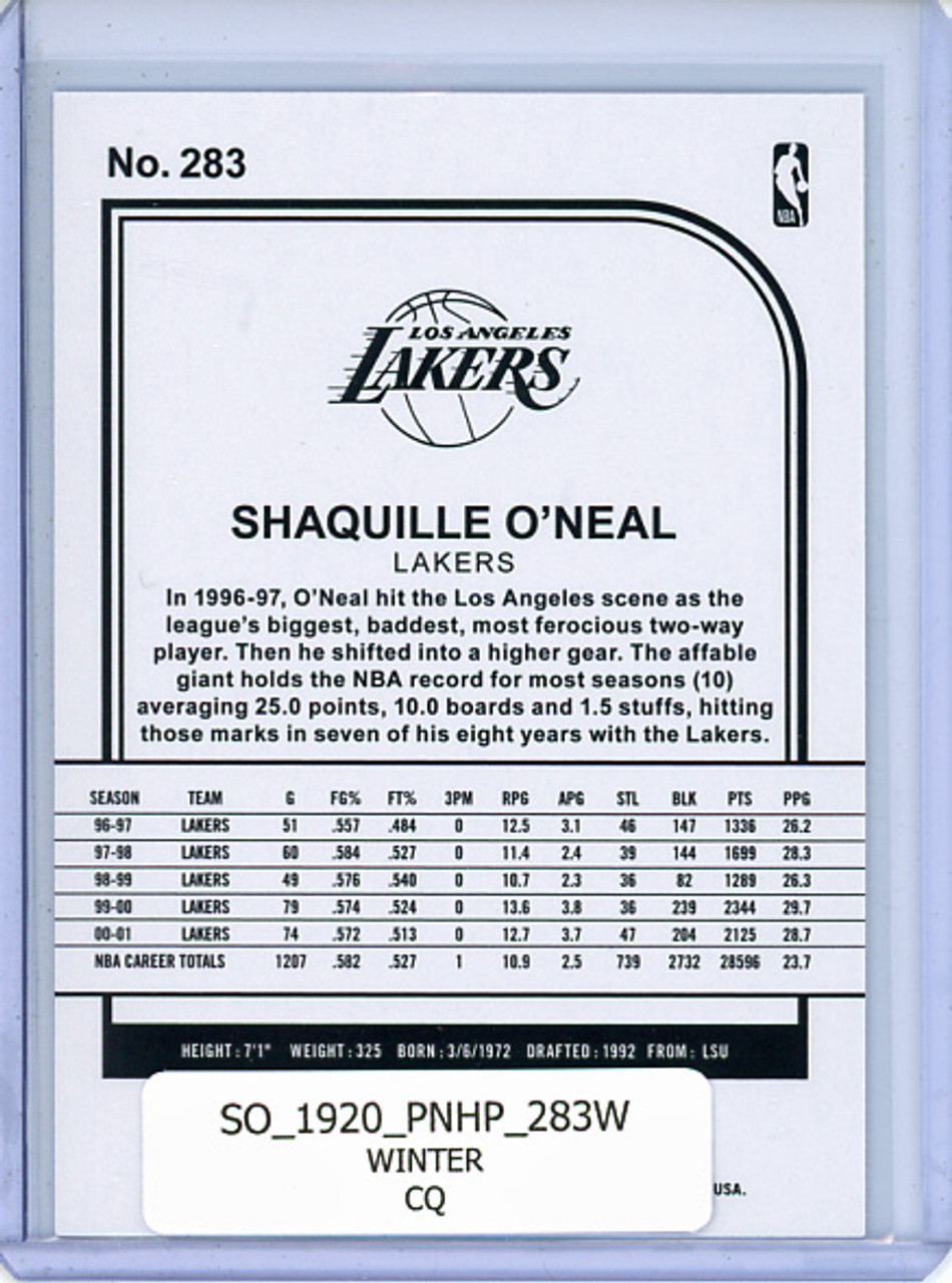 Shaquille O'Neal 2019-20 Hoops #283 Tribute Winter Purple (CQ)