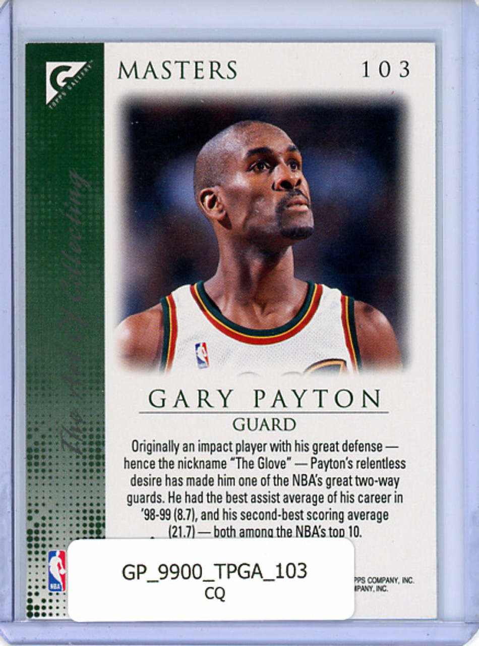 Gary Payton 1999-00 Gallery #103 Masters (CQ)