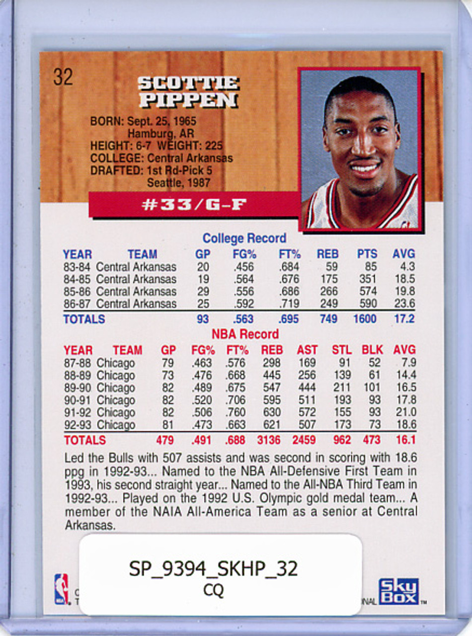 Scottie Pippen 1993-94 Hoops #32 (CQ)