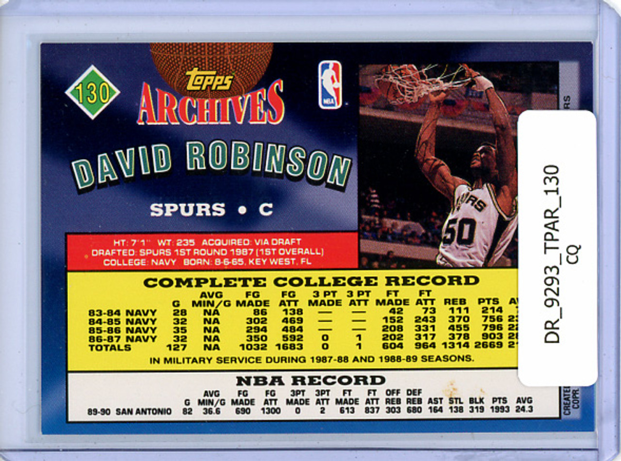 David Robinson 1992-93 Archives #130 (CQ)