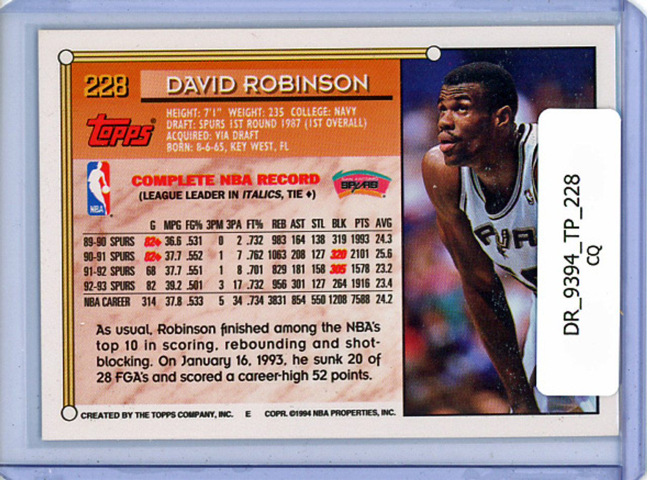 David Robinson 1993-94 Topps #228 (CQ)