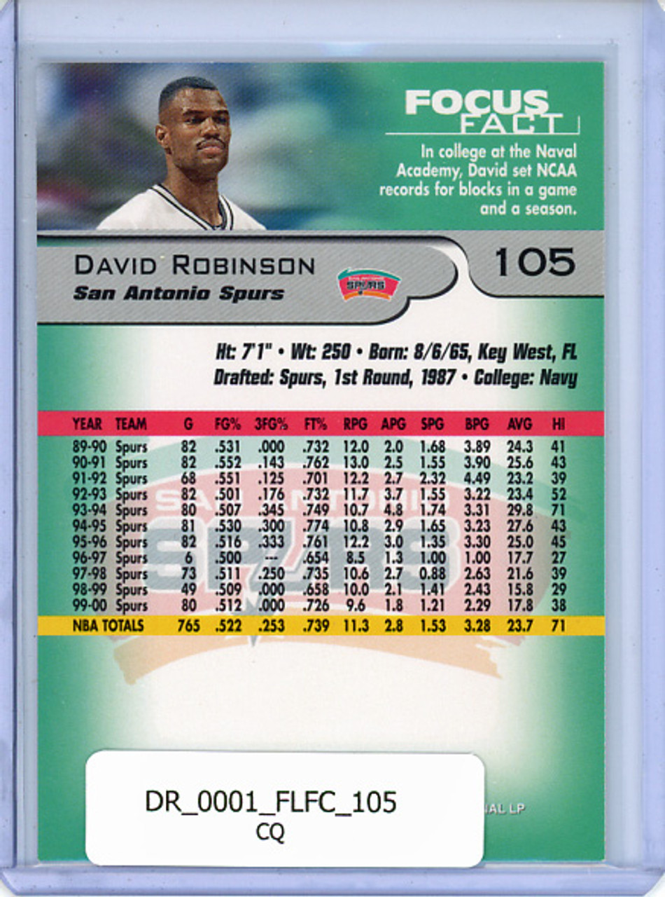 David Robinson 2000-01 Focus #105 (CQ)