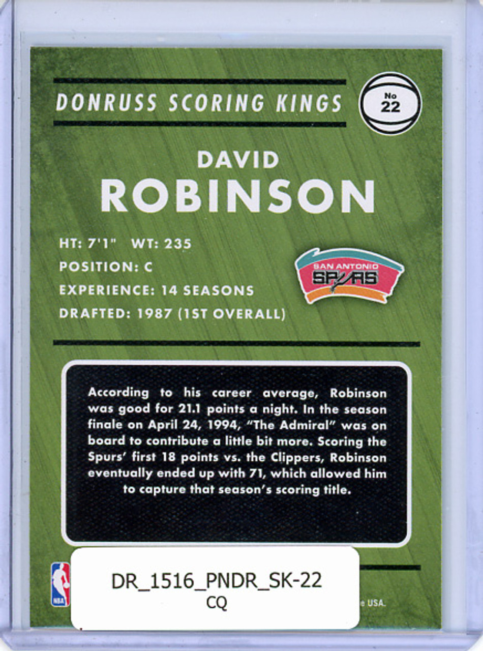 David Robinson 2015-16 Donruss, Scoring Kings #22 (CQ)
