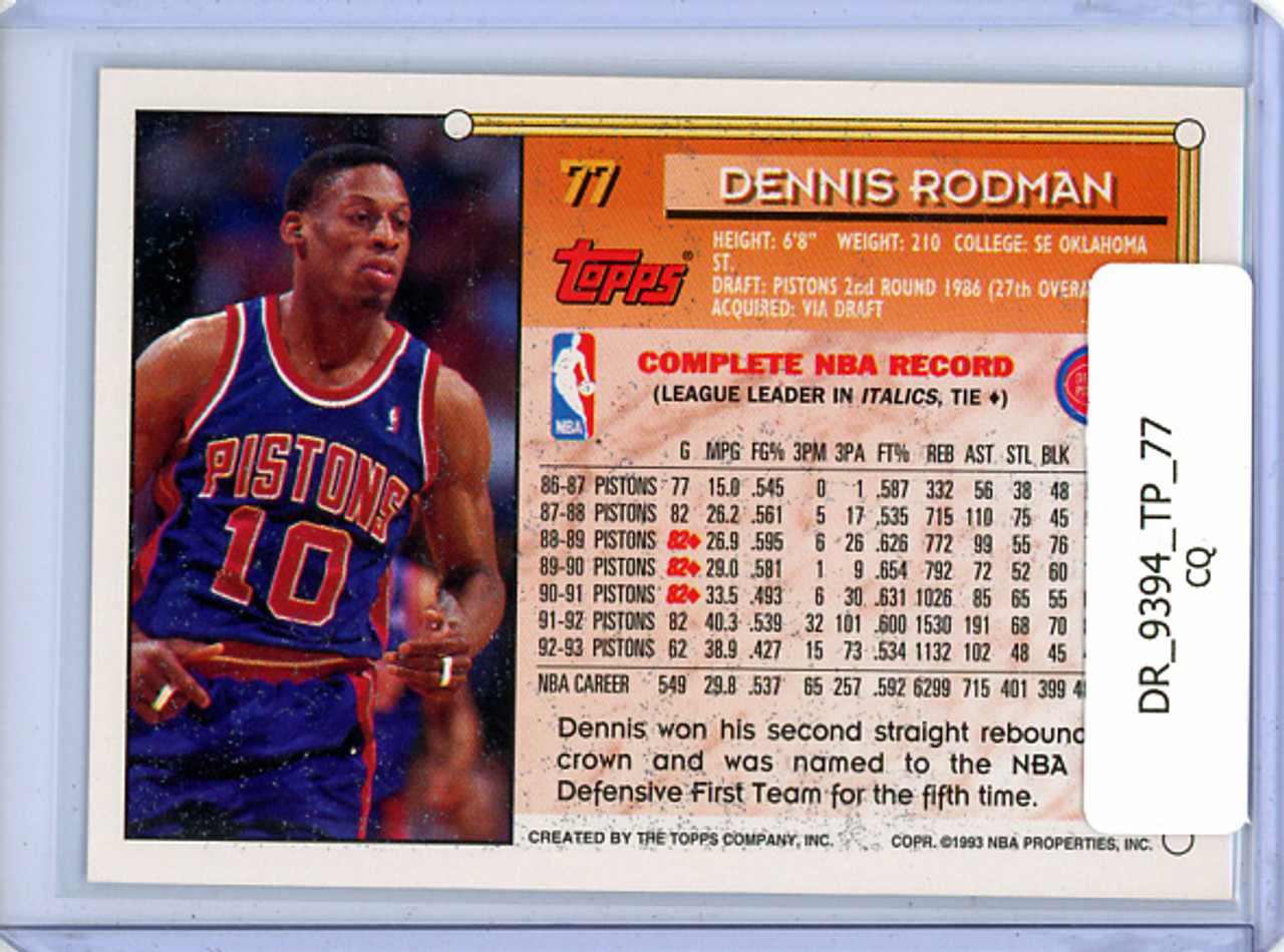 Dennis Rodman 1993-94 Topps #77 (CQ)