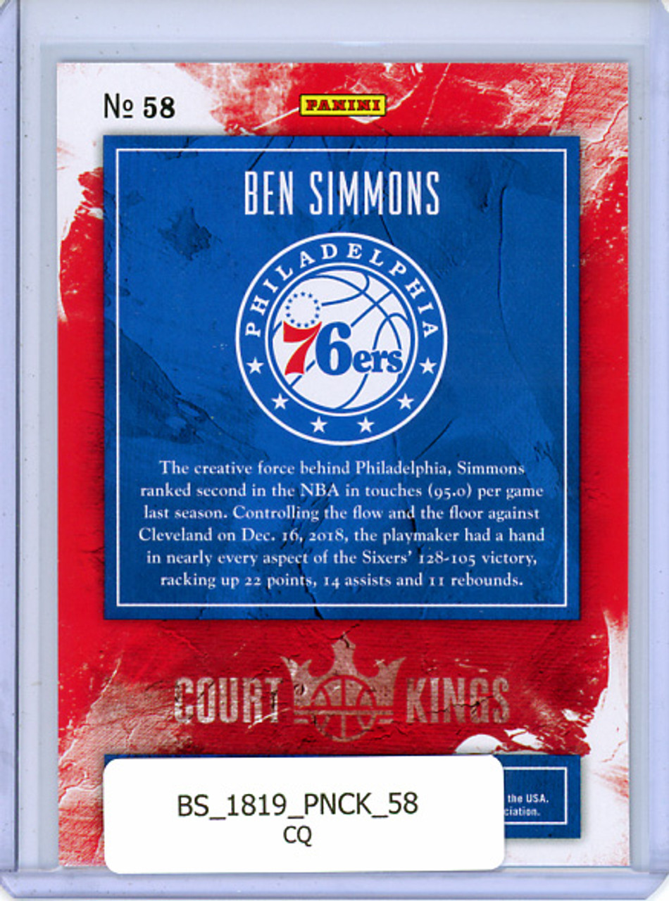 Ben Simmons 2018-19 Court Kings #58 (CQ)