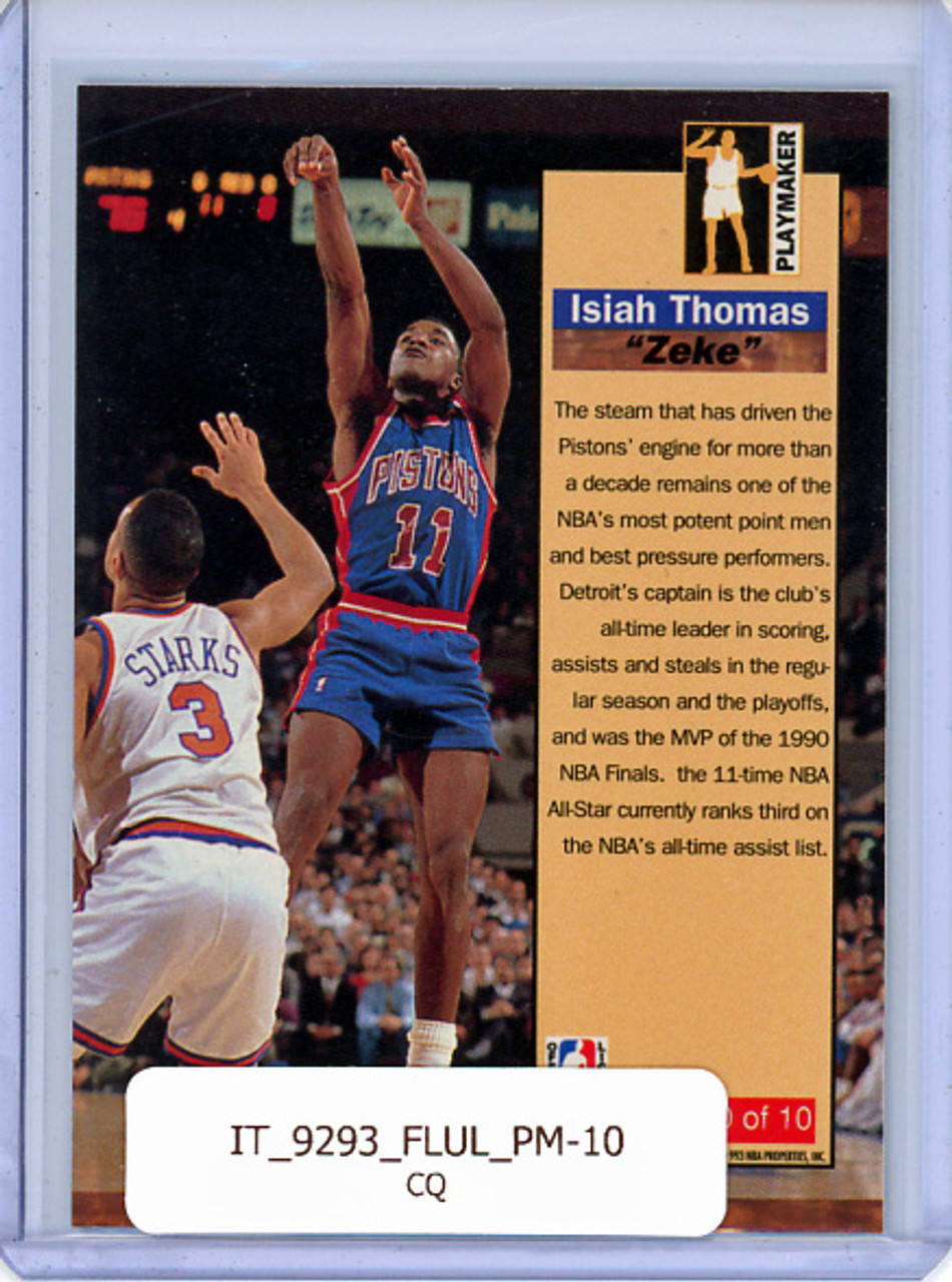 Isiah Thomas 1992-93 Ultra, Playmakers #10 (CQ)