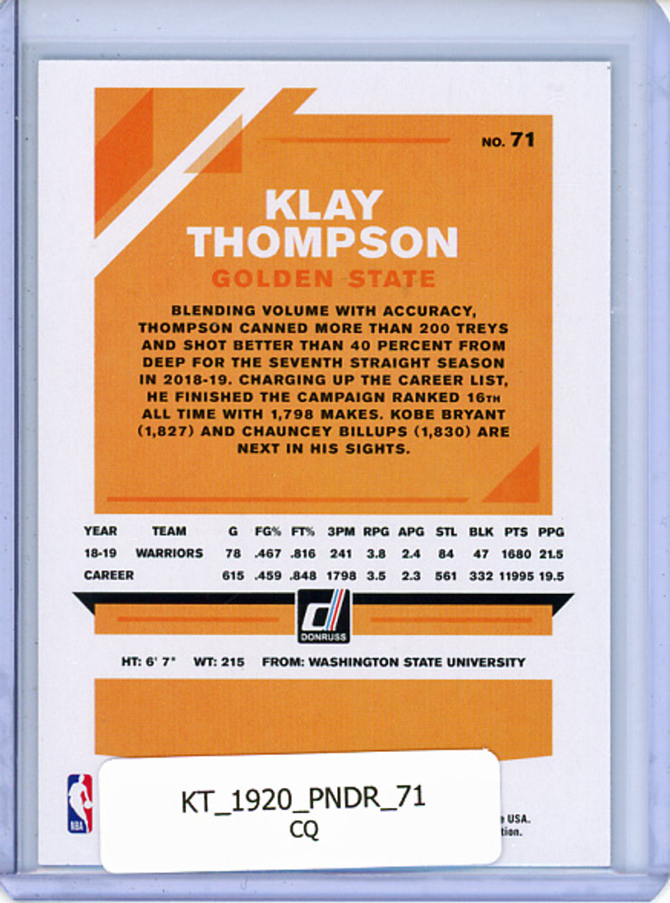Klay Thompson 2019-20 Donruss #71 (CQ)
