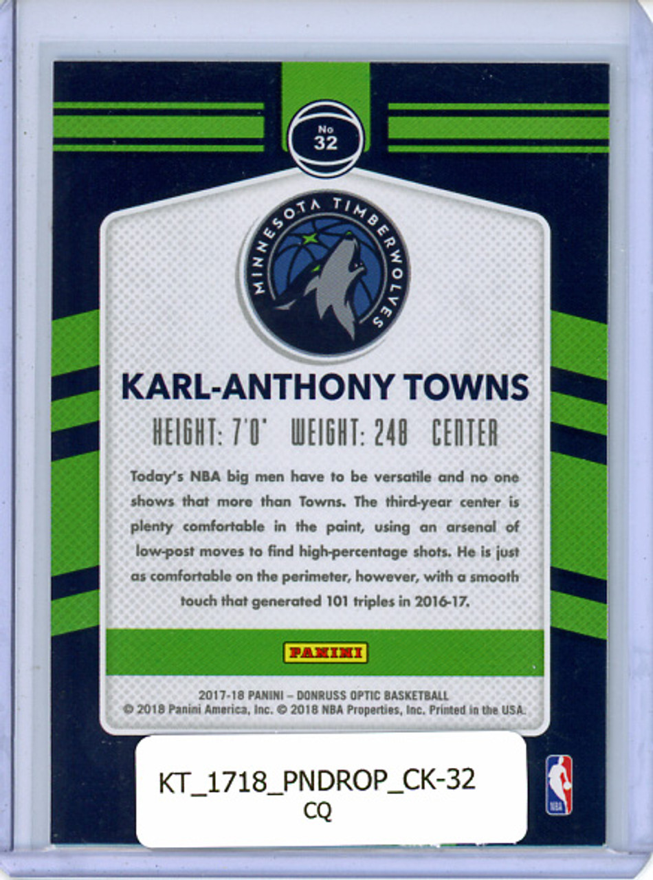 Karl-Anthony Towns 2017-18 Donruss Optic, Court Kings #32 (CQ)