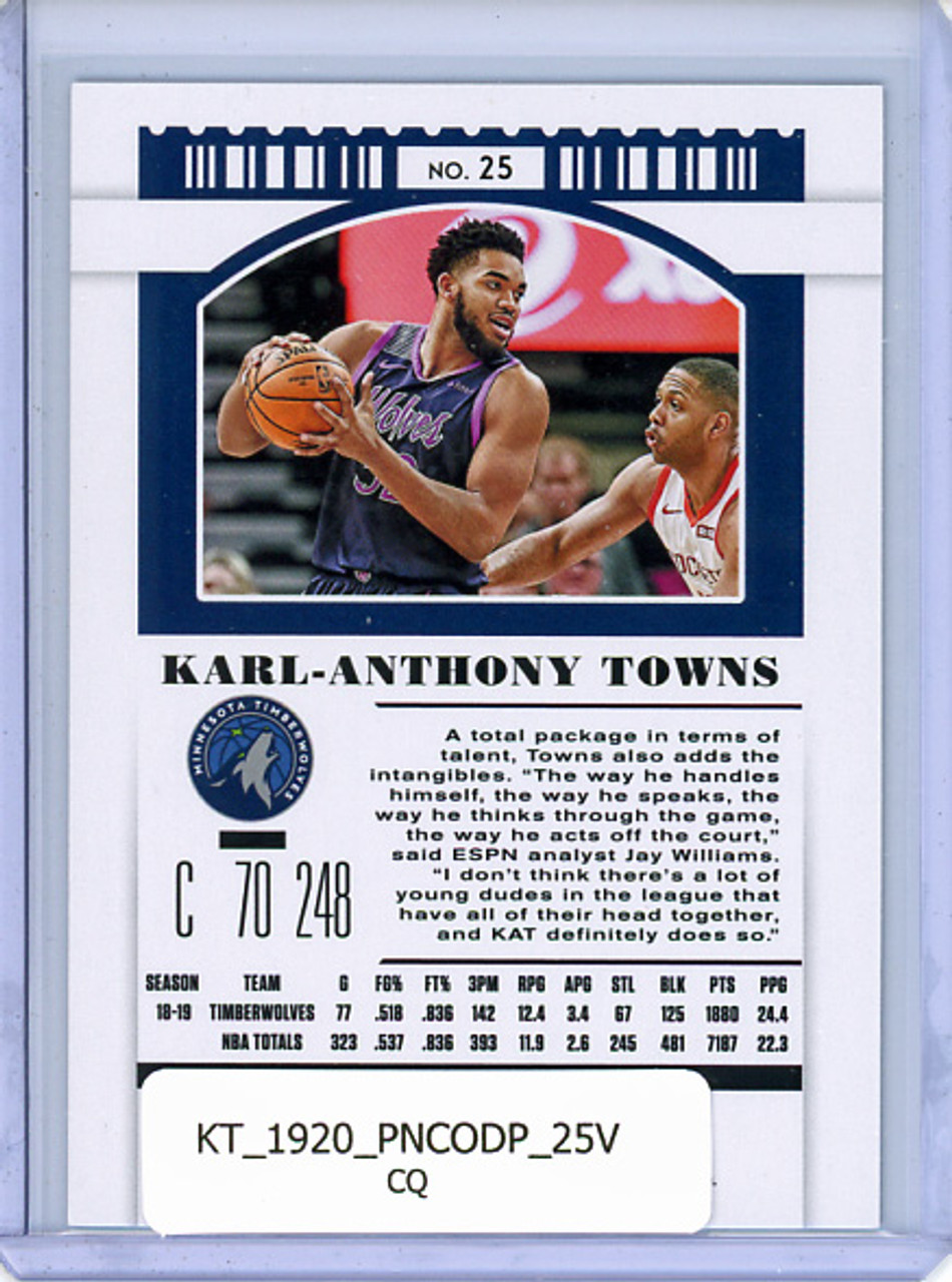 Karl-Anthony Towns 2019-20 Contenders Draft Picks #25 Variations (CQ)