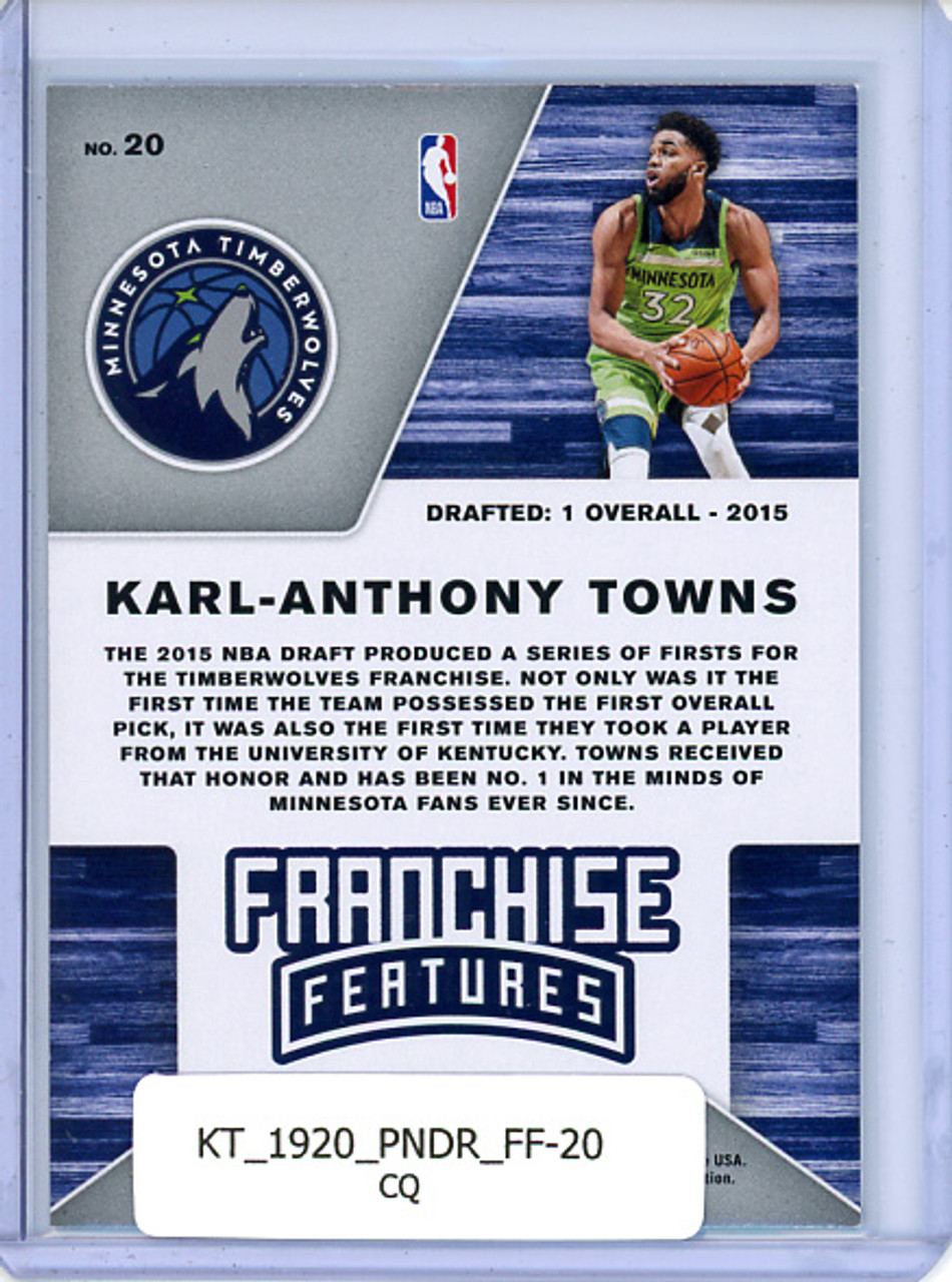 Karl-Anthony Towns 2019-20 Donruss, Franchise Features #20 (CQ)