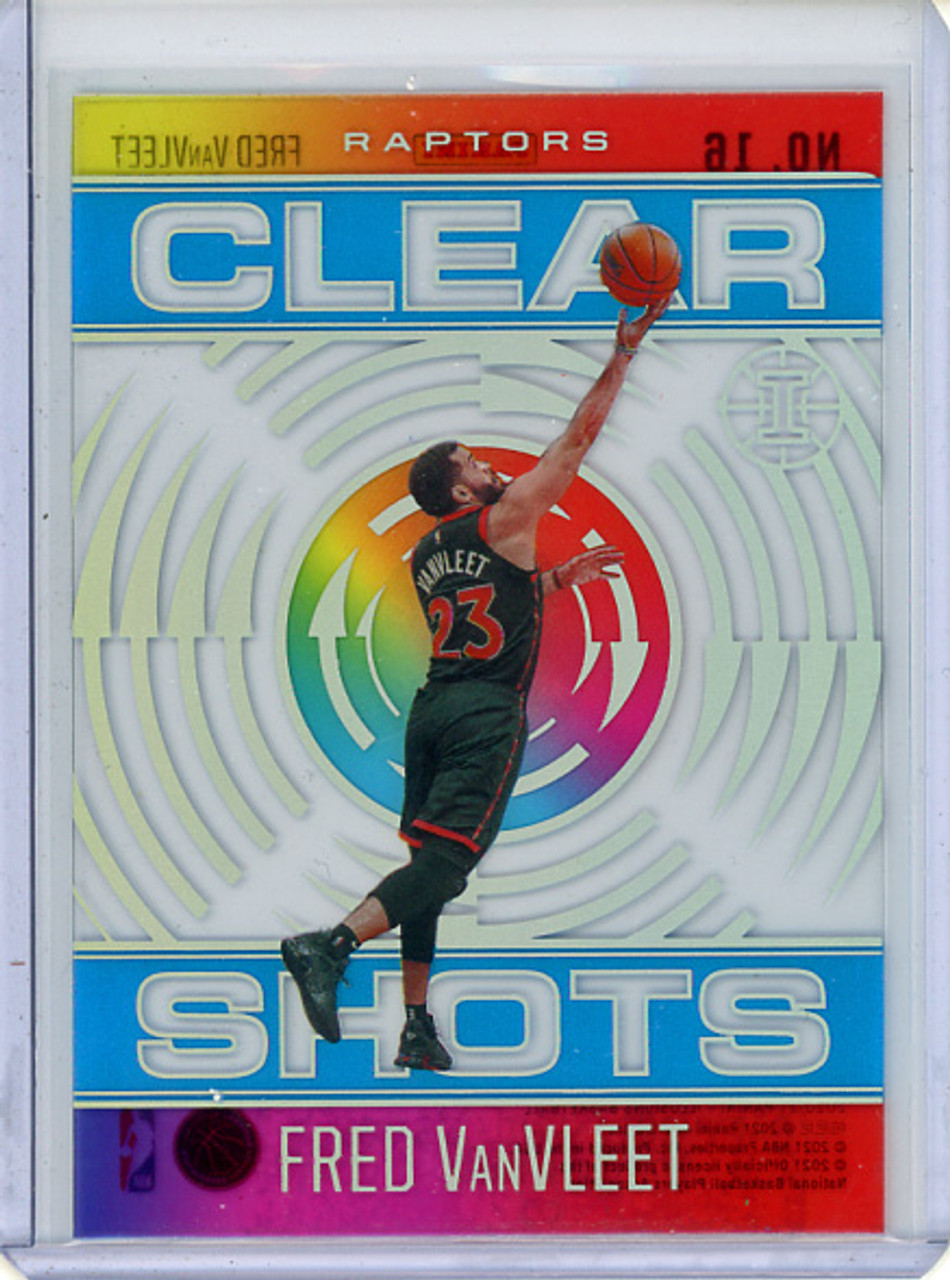 Fred VanVleet 2020-21 Illusions, Clear Shots #16 Sapphire (CQ)