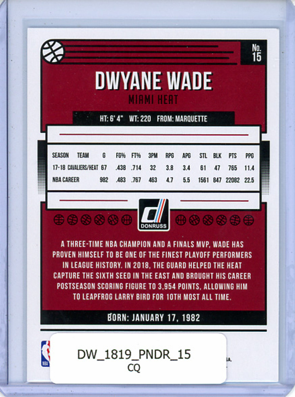 Dwyane Wade 2018-19 Donruss #15 (CQ)