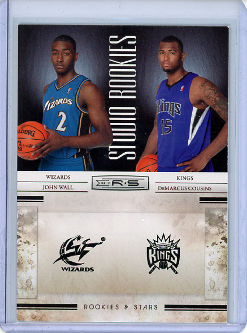 John Wall, DeMarcus Cousins 2010-11 Rookies & Stars, Studio Combo Rookies #6 (CQ)