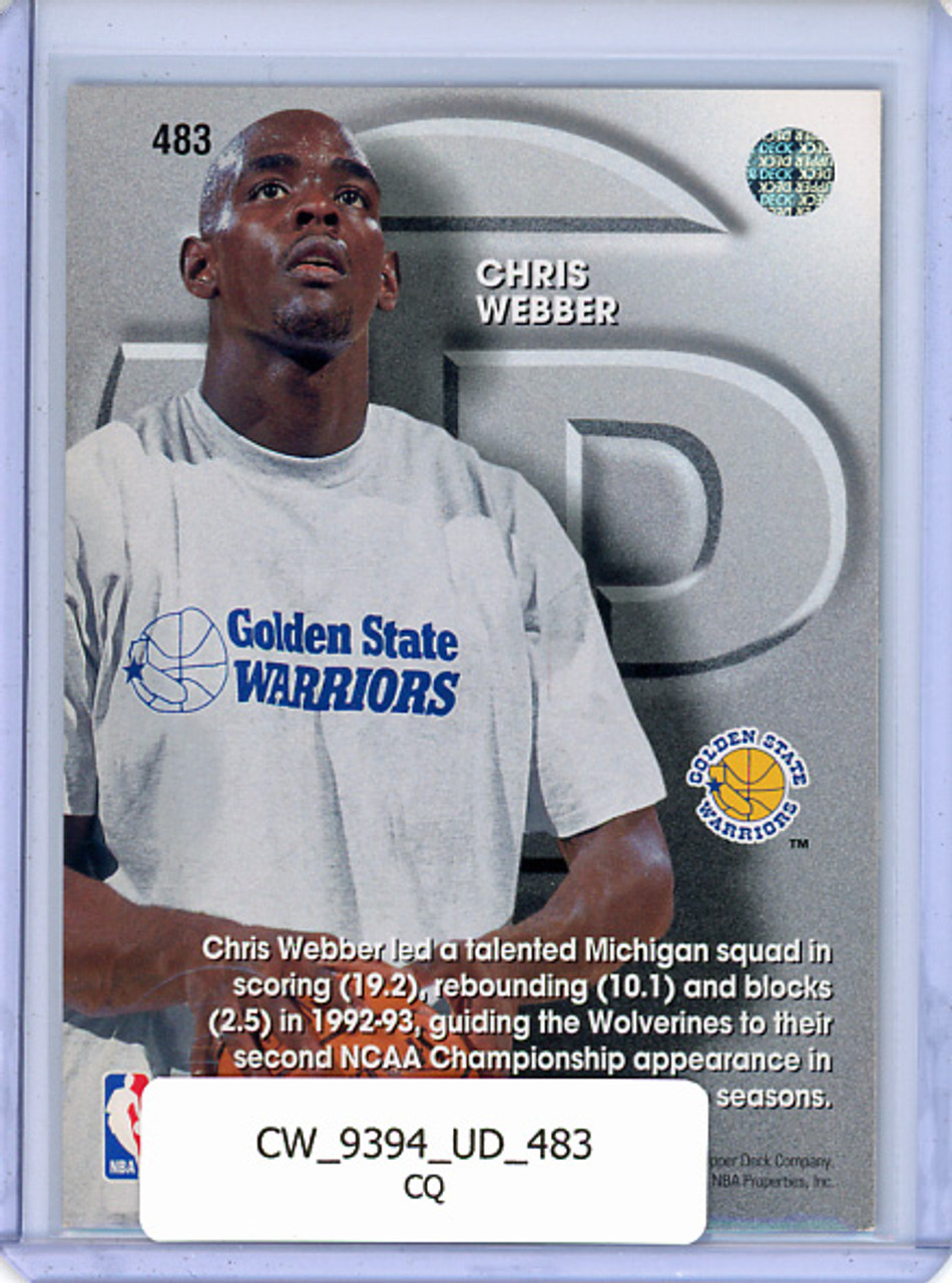 Chris Webber 1993-94 Upper Deck #483 Top Prospects (CQ)