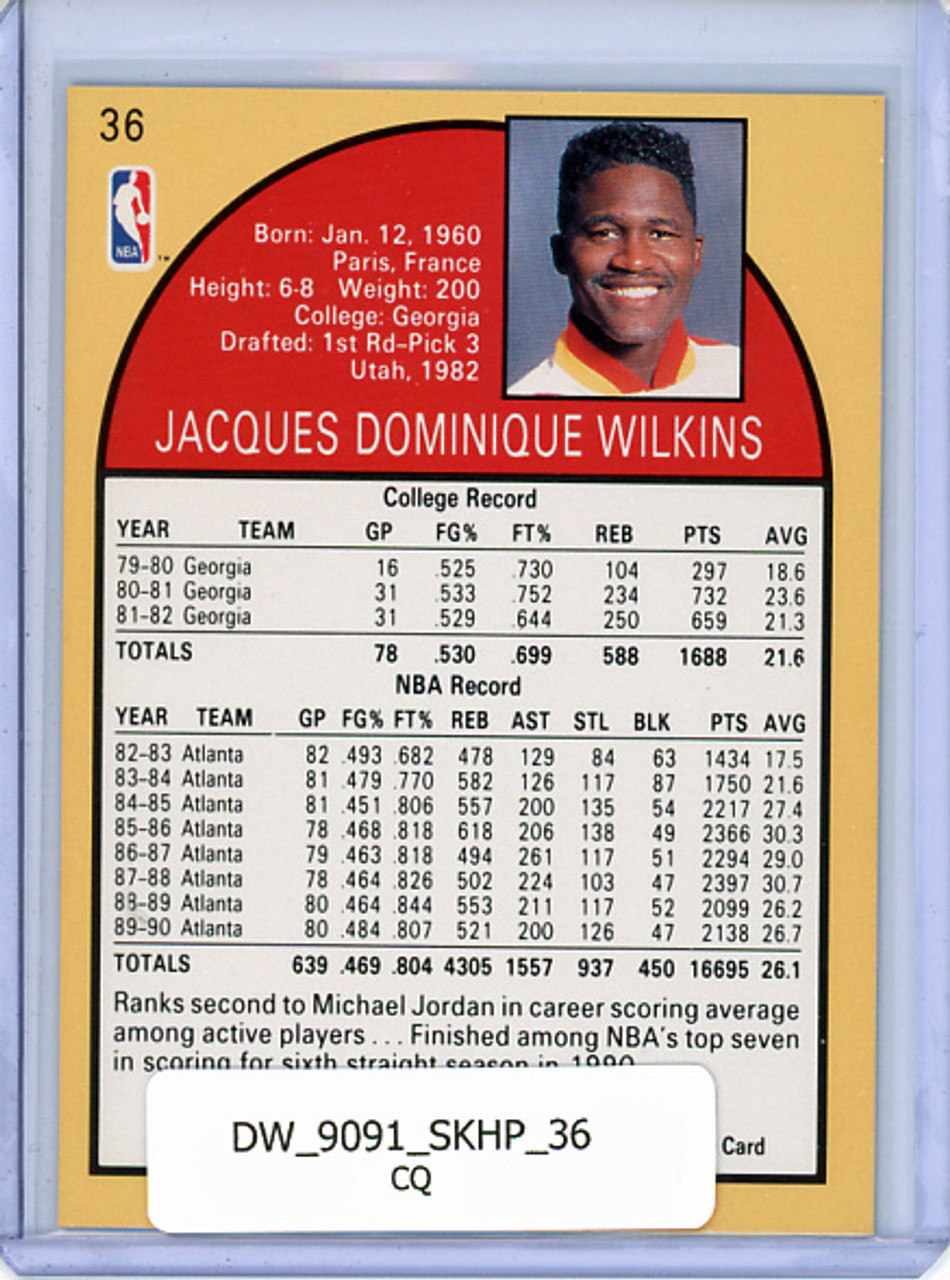 Dominique Wilkins 1990-91 Hoops #36 (CQ)