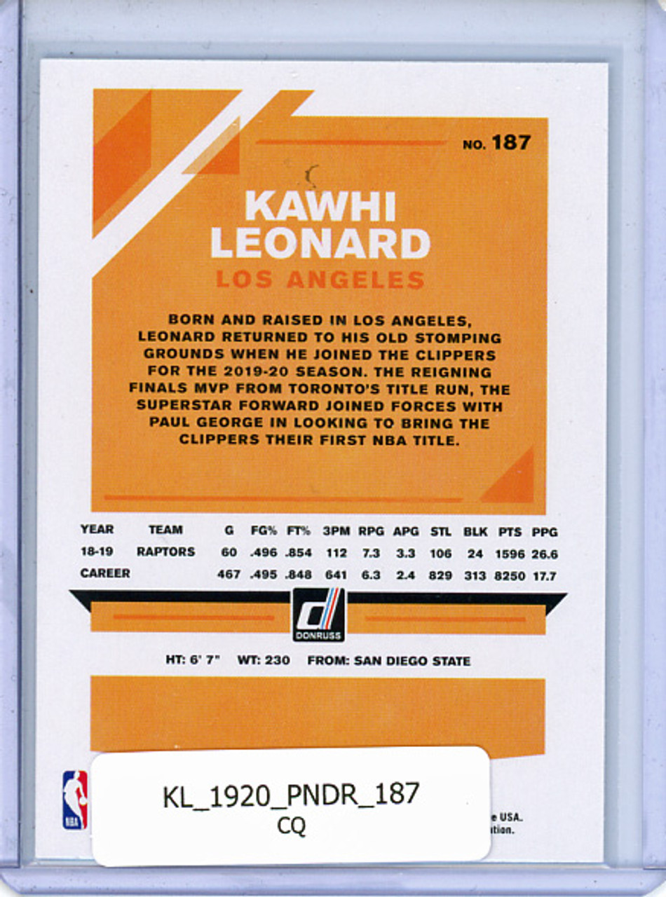 Kawhi Leonard 2019-20 Donruss #187 (CQ)