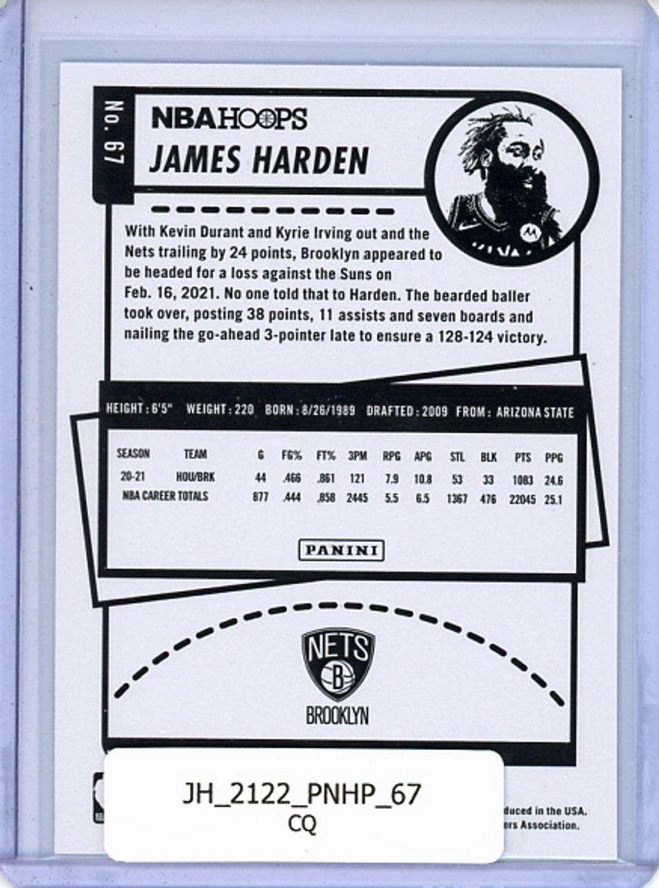 James Harden 2021-22 Hoops #67 (CQ)