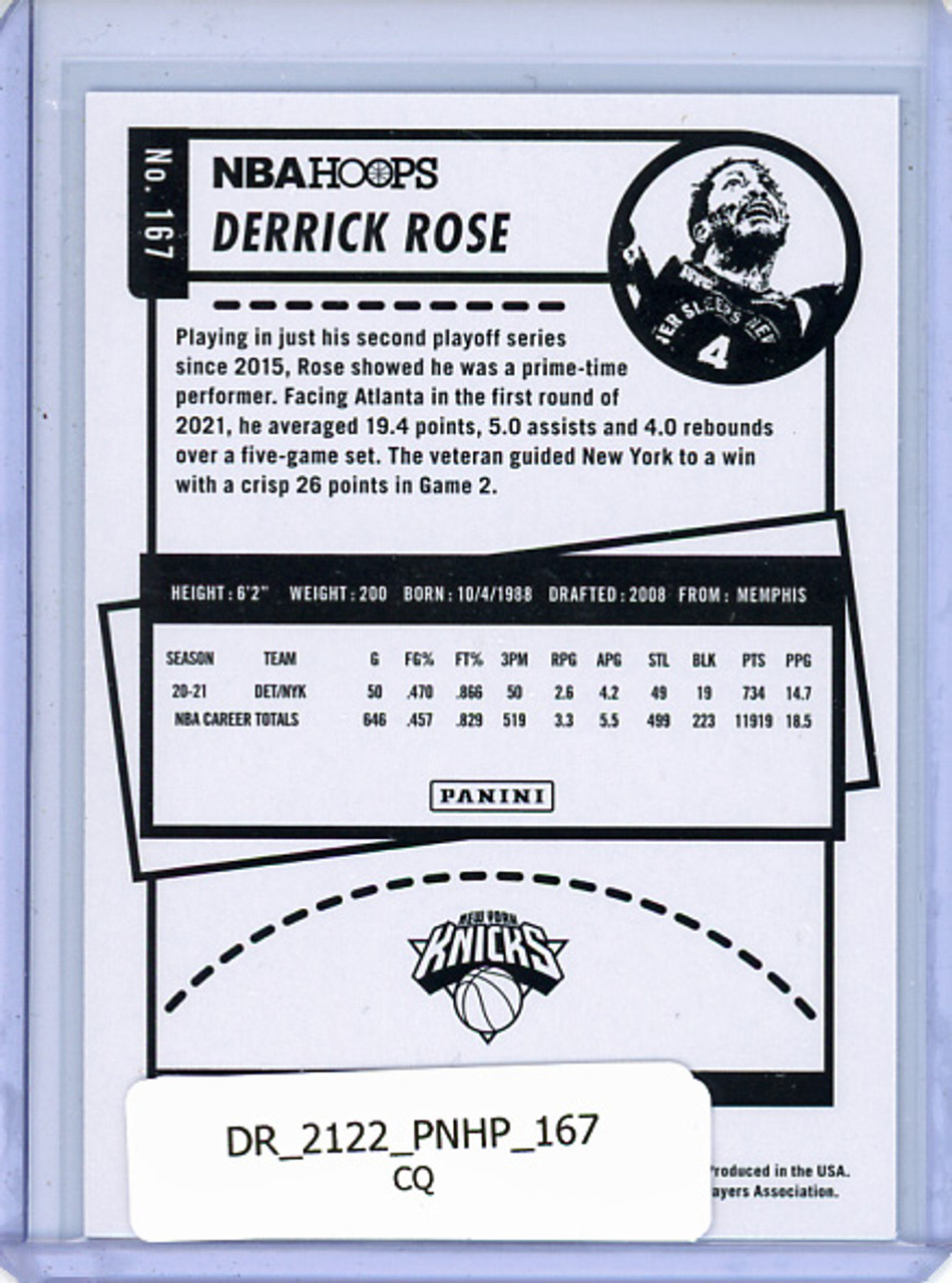 Derrick Rose 2021-22 Hoops #167 (CQ)