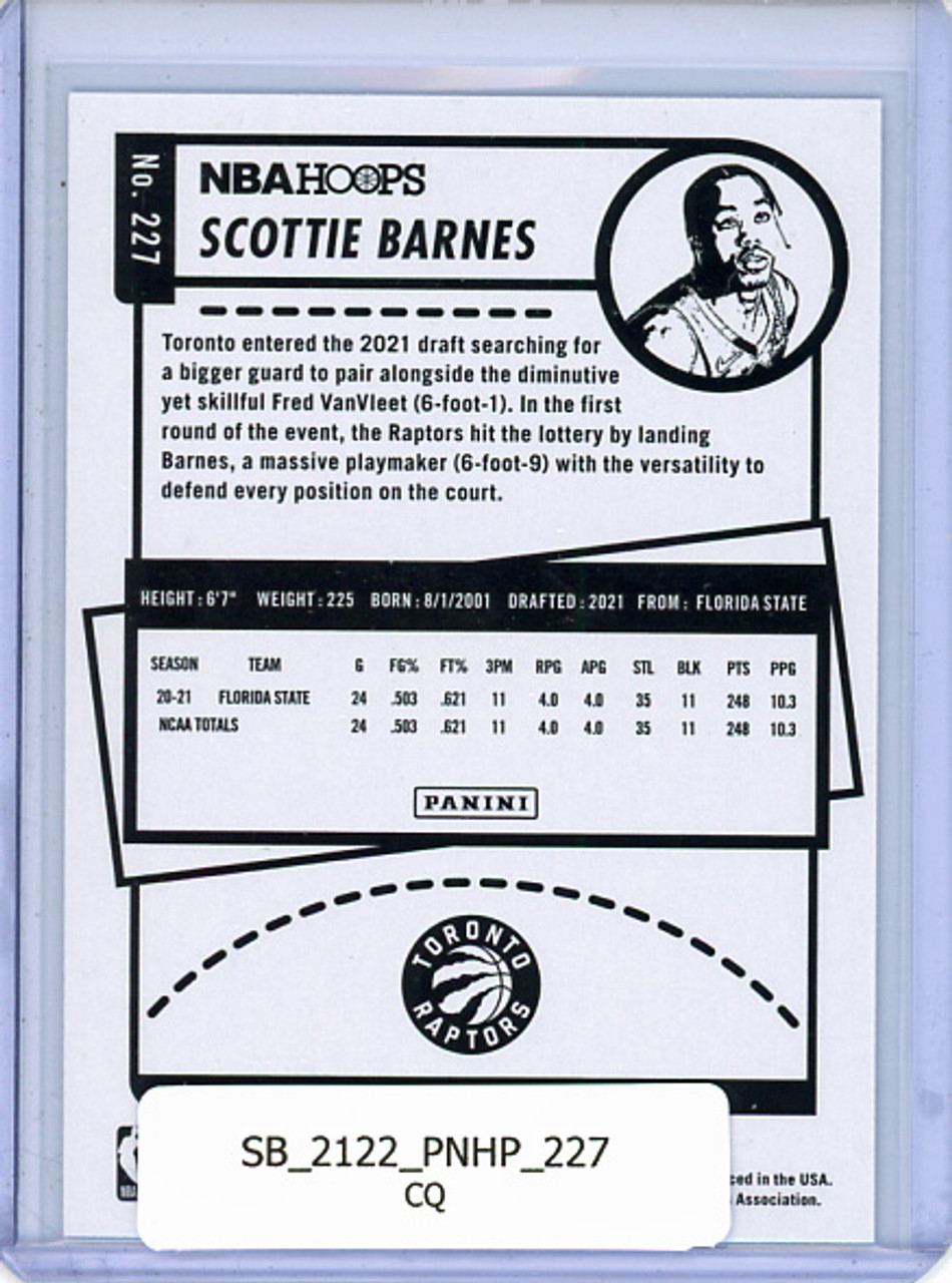 Scottie Barnes 2021-22 Hoops #227 (CQ)