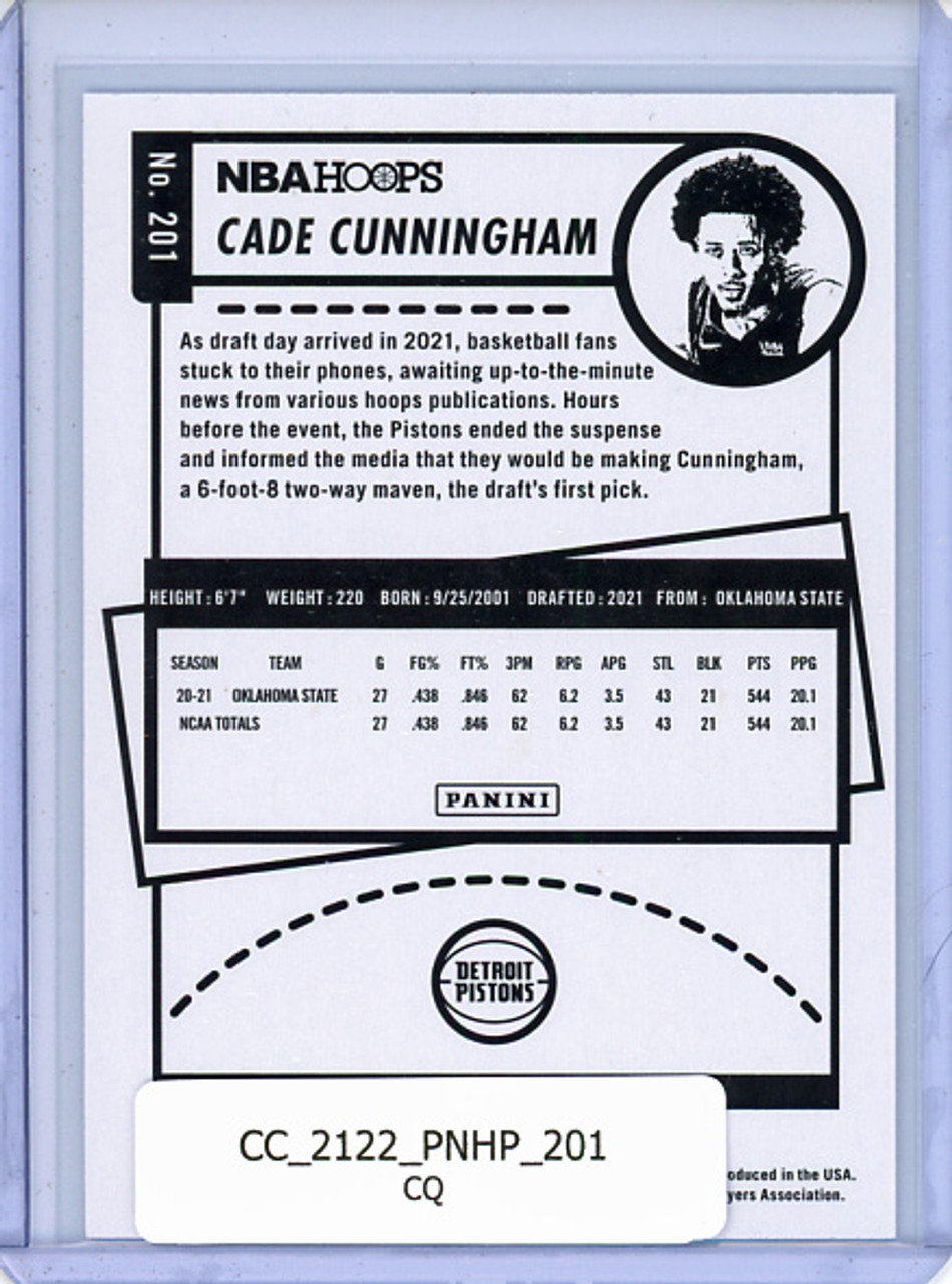 Cade Cunningham 2021-22 Hoops #201 (CQ)