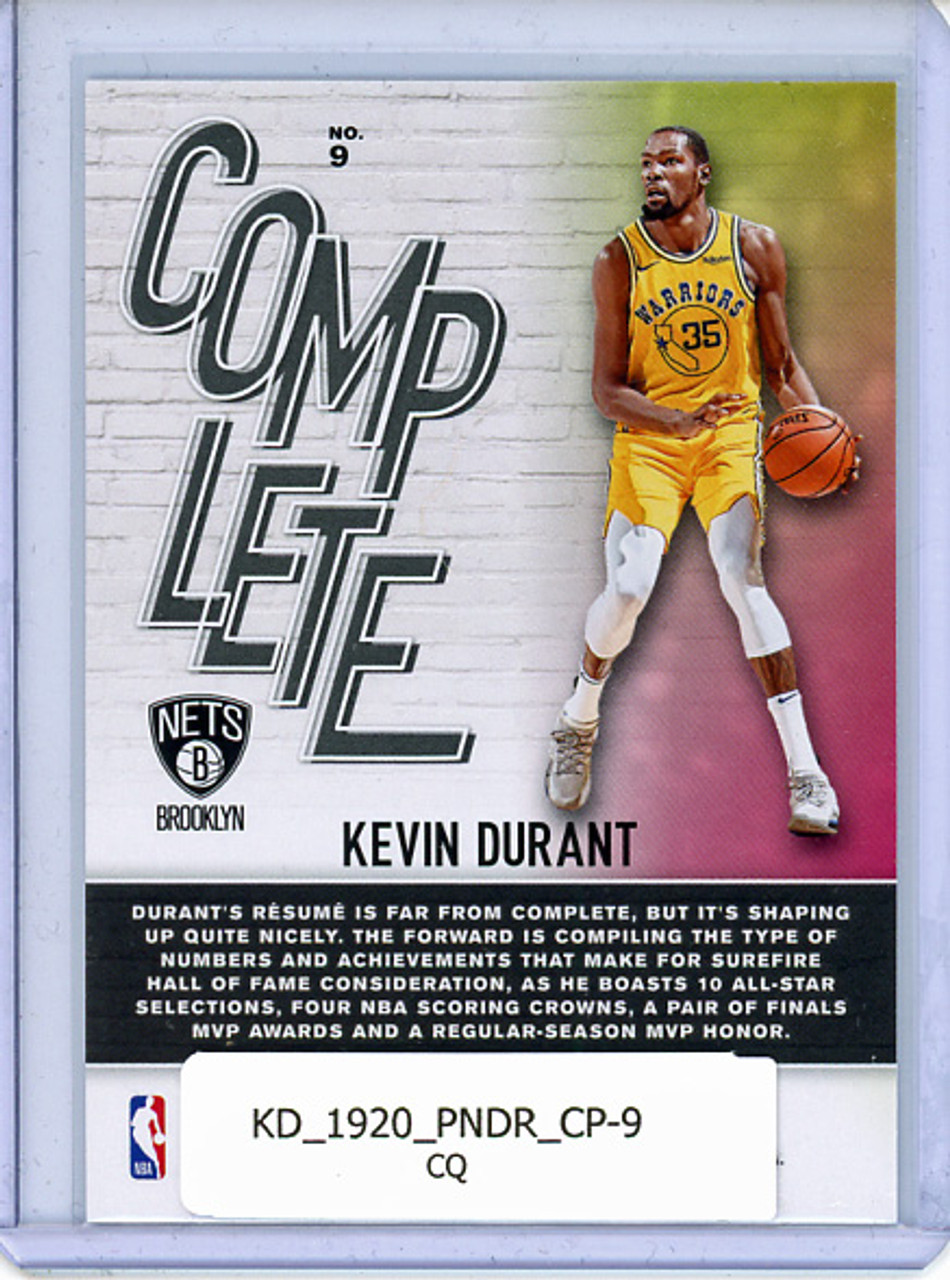 Kevin Durant 2019-20 Donruss, Complete Players #9 (CQ)
