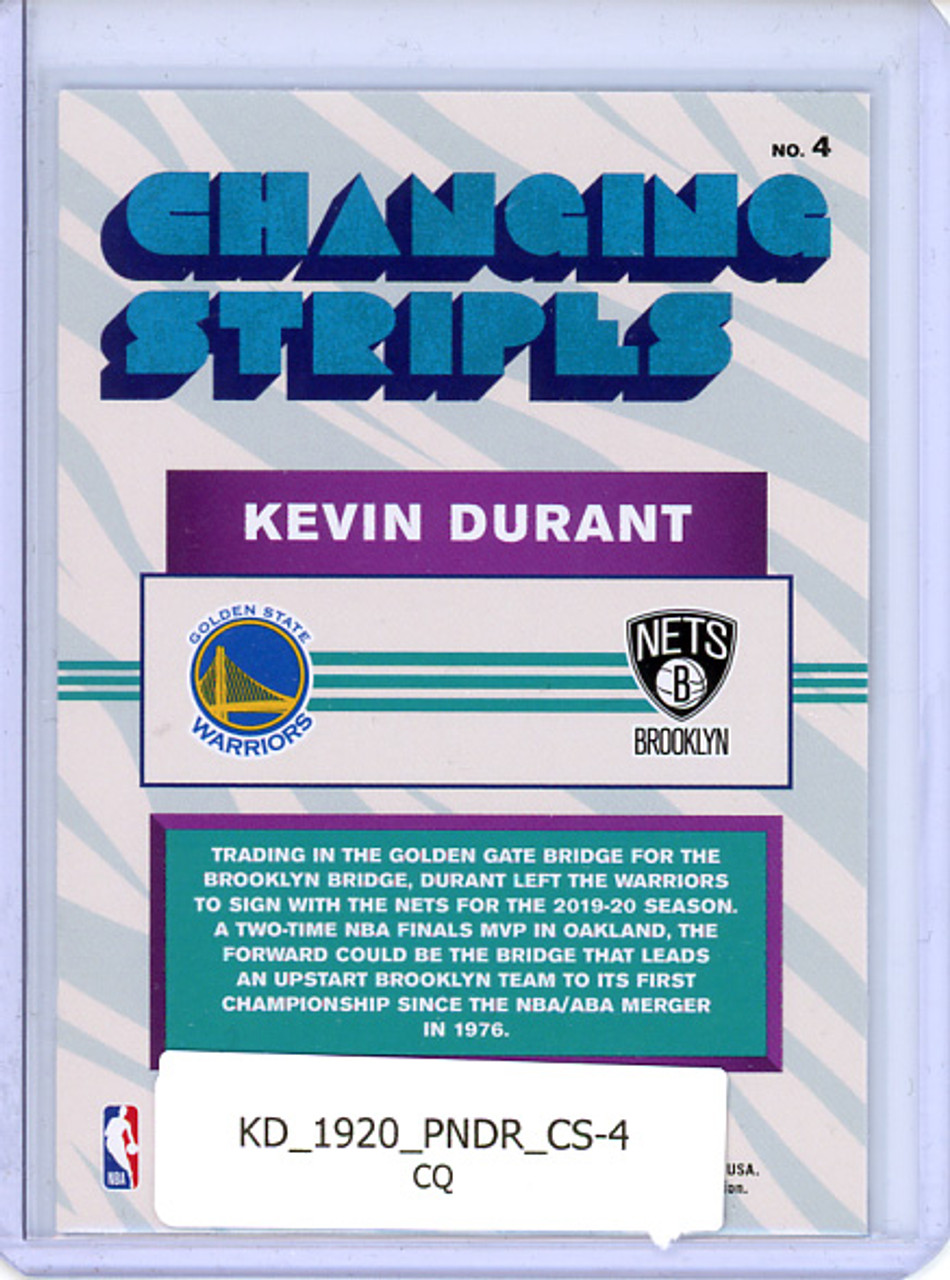 Kevin Durant 2019-20 Donruss, Changing Stripes #4 (CQ)