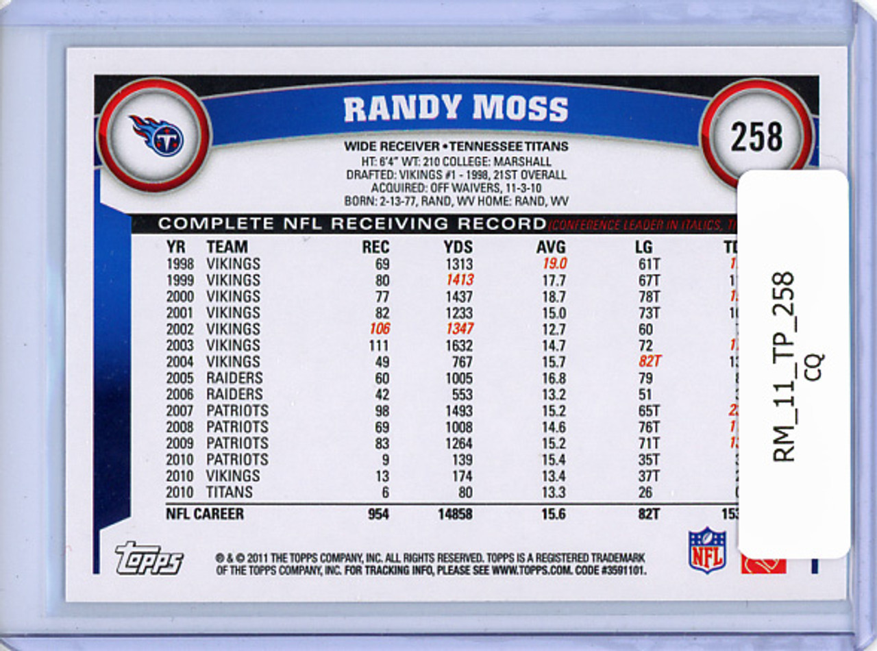 Randy Moss 2011 Topps #258 (CQ)