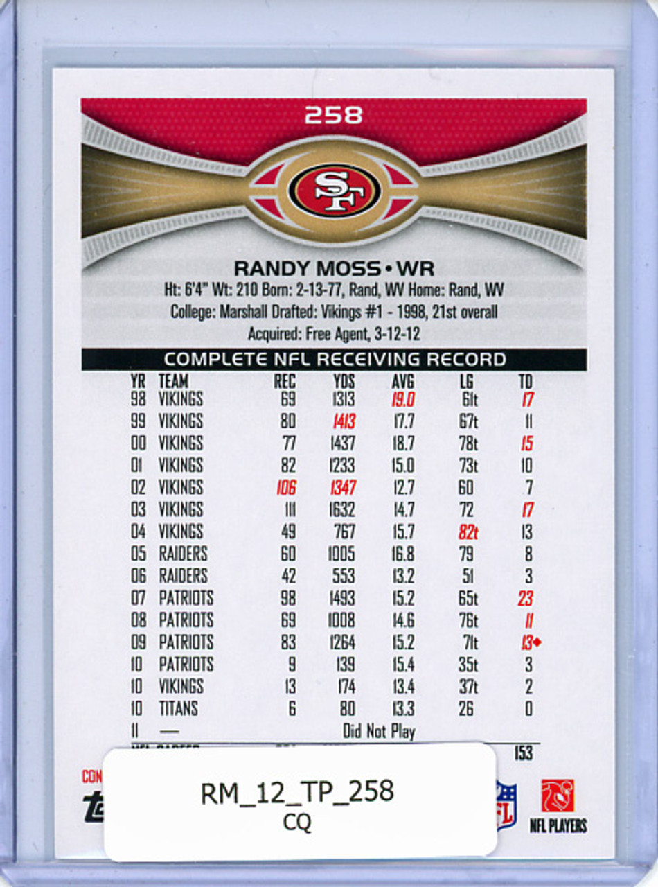 Randy Moss 2012 Topps #258 (CQ)