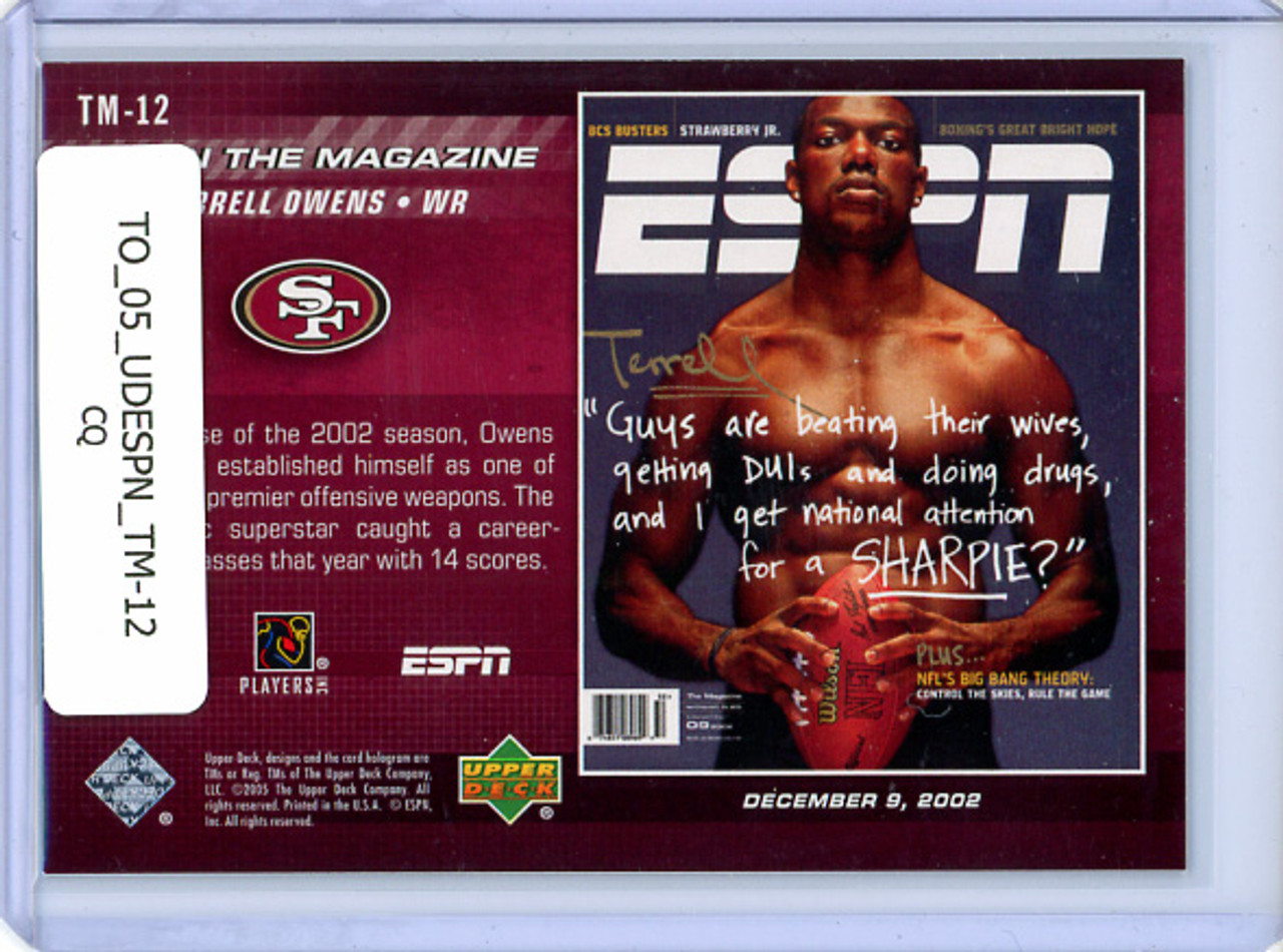 Terrell Owens 2005 Upper Deck ESPN, Magazine Covers #TM-12 (CQ)