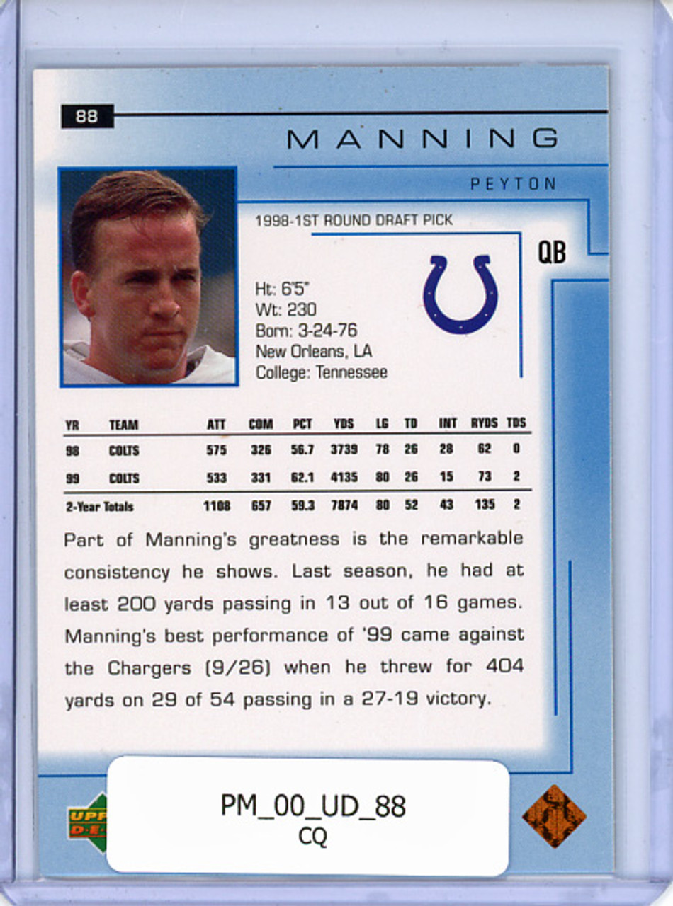 Peyton Manning 2000 Upper Deck #88 (CQ)