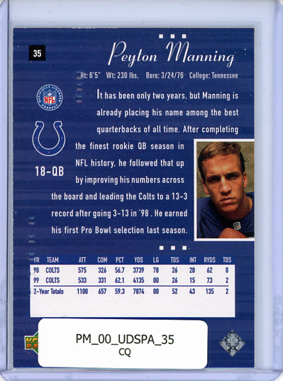 Peyton Manning 2000 SP Authentic #35 (CQ)