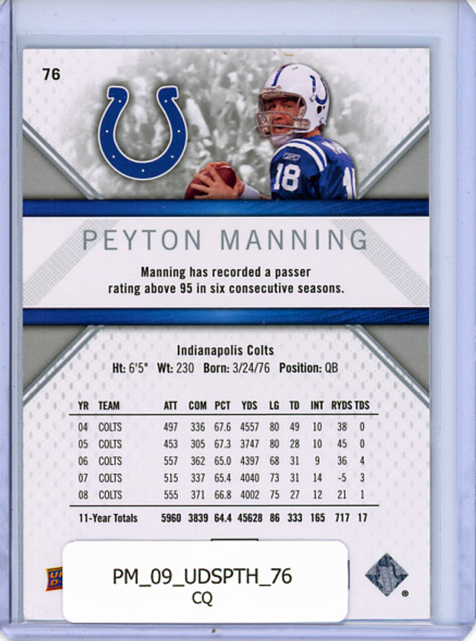 Peyton Manning 2009 SP Threads #76 (CQ)