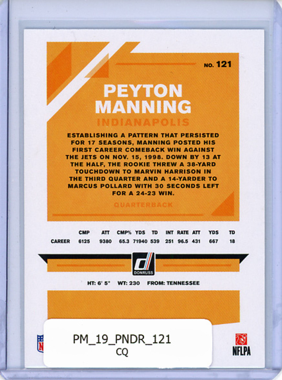 Peyton Manning 2019 Donruss #121 (CQ)